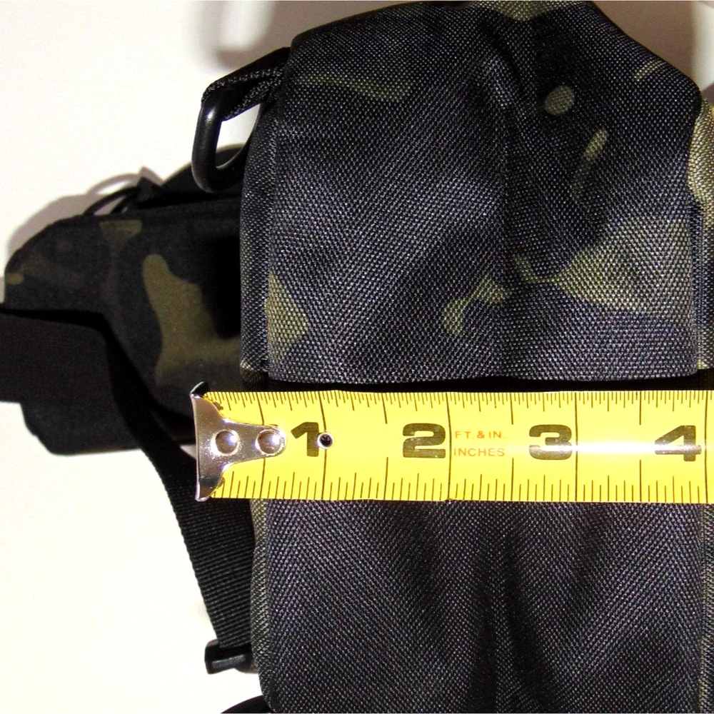Highland Tactical Expo Sling Bag Black Urban Camo MOLLE EDC Crossbody Shoulder